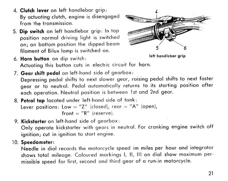 1953 BMW R25/3 Owners Manual